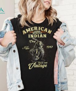 Vintage Est 1947 American Motorcycle Indian Logo shirt