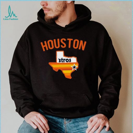Vintage Houston Astros Baseball Team City Map Navy Sweatshirt