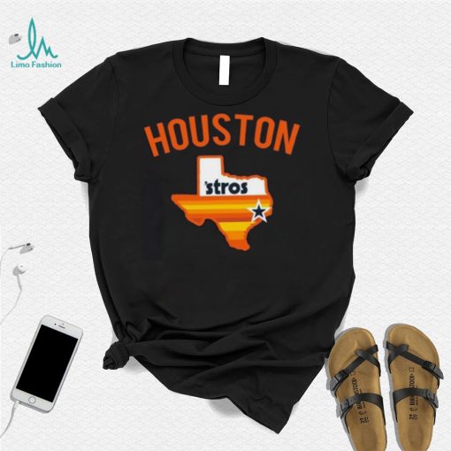 Vintage Houston Astros Baseball Team City Map Navy Sweatshirt