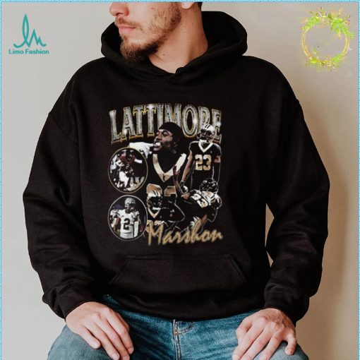 Vintage Marshon Lattimore Shirt Sweatshirt New Orleans Football Player Gift For Fan