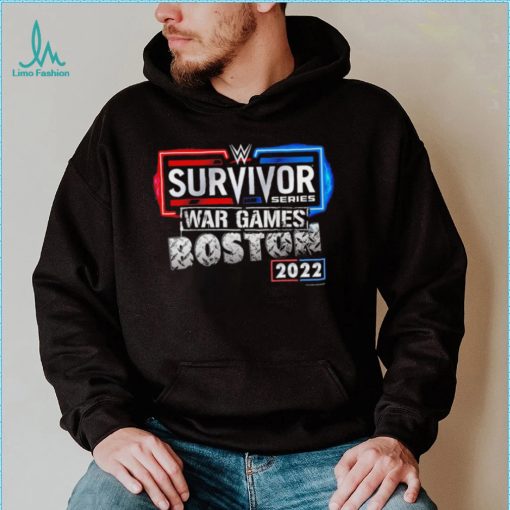 WWE Survivor Series War Games Boston 2022 neon logo shirt