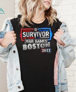 WWE Survivor Series War Games Boston 2022 neon logo shirt