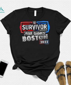 WWE Survivor Series War Games Boston 2022 neon logo shirt