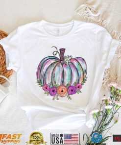 Watercolor Pumpkin Halloween T Shirt1