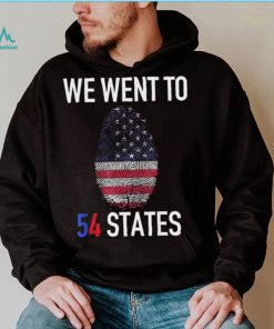 We Went To 54 States, Fingerprint President Biden T Shirt