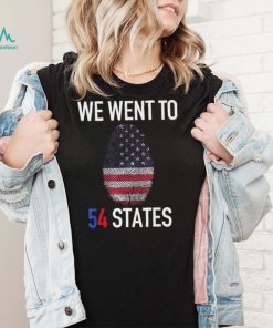 We Went To 54 States, Fingerprint President Biden T Shirt