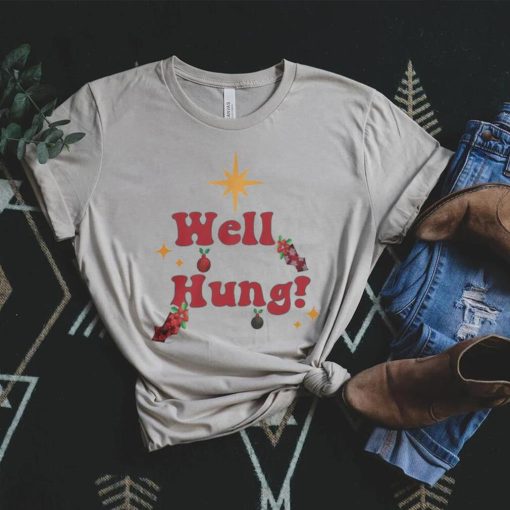 Well hung Christmas t shirt