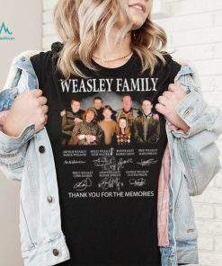 Wesley Family Thank You For The Memories Signatures Shirt