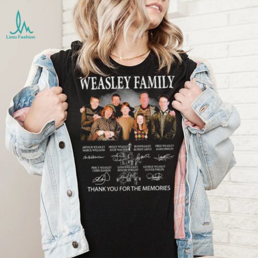 Wesley Family Thank You For The Memories Signatures Shirt