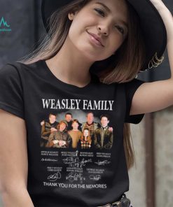 Wesley Family Thank You For The Memories Signatures Shirt