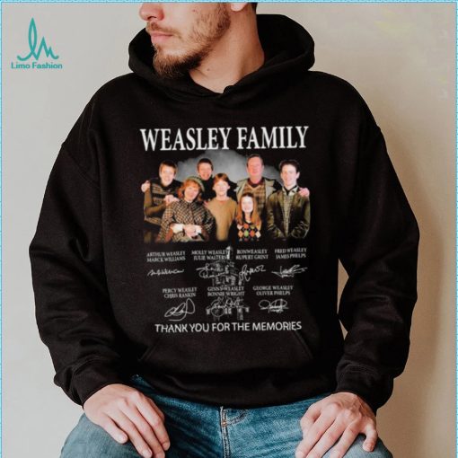 Wesley Family Thank You For The Memories Signatures Shirt