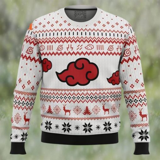 White Christmas Akatsuki Christmas Sweater