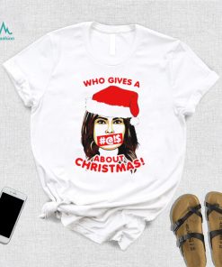 Who gives a about Christmas Santa girl shirt