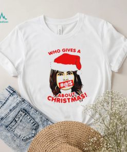 Who gives a about Christmas Santa girl shirt