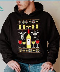 Wine Christmas Ugly Pattern shirt