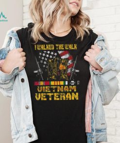 With Us Flag With Combat Boots Patriotic Vietnam Veteran New Design T Shirt