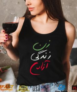 Women Life Freedom Farsi Calligraphy Tee Zan Zendegi Azadi T Shirt2