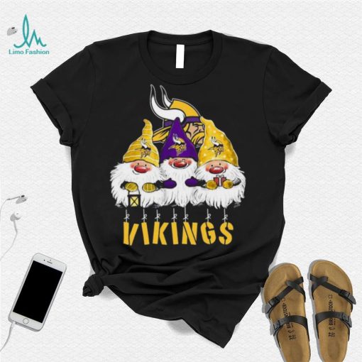 Xmas Mery Christmas Gnomies Minnesota Vikings Christmas New Design T Shirt