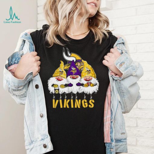 Xmas Mery Christmas Gnomies Minnesota Vikings Christmas New Design T Shirt