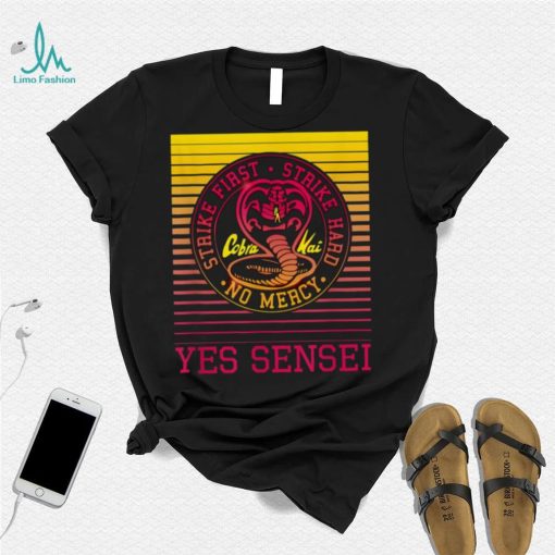 Yes Sensei Retro Gradient Cobra Kai Cobra Kai New Design T Shirt