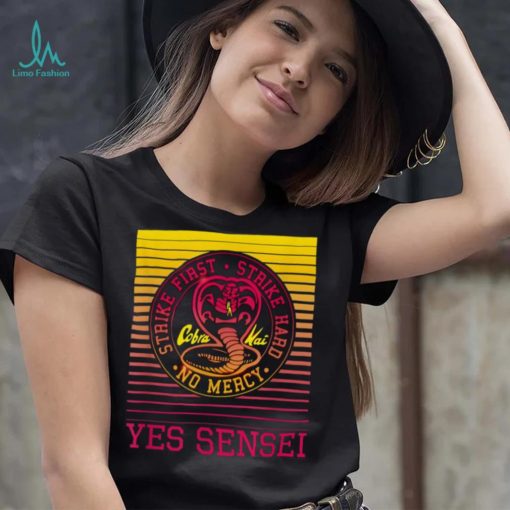 Yes Sensei Retro Gradient Cobra Kai Cobra Kai New Design T Shirt