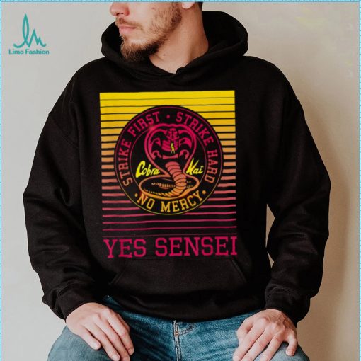 Yes Sensei Retro Gradient Cobra Kai Cobra Kai New Design T Shirt