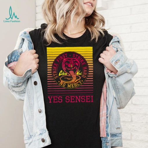 Yes Sensei Retro Gradient Cobra Kai Cobra Kai New Design T Shirt