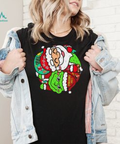 Yin and Yang I stole Christmas Santa Claus and Grinch shirt