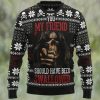 Wine Red Ugly Christmas Sweater, Im Deaming of a White Christmas but RED will do