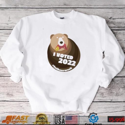 I voted 2022 fat Bear week logo shirt