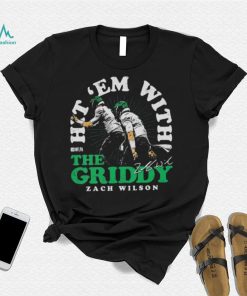 Zach Wilson New York Jets Hit ‘Em With The Griddy Signature Shirt