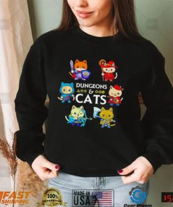 ZiugWmG5 Dungeons and Cats cute characters shirt1