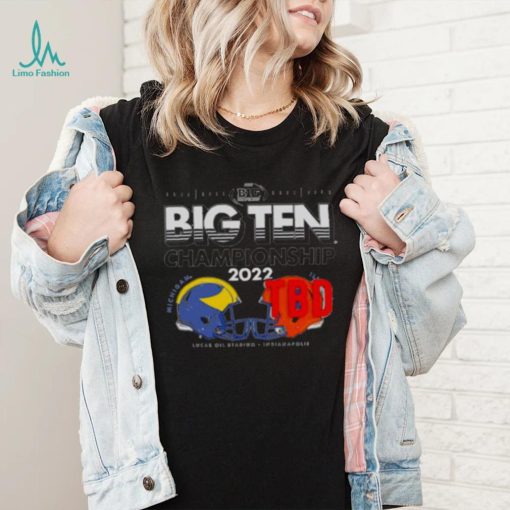 big Ten championship 2022 Michigan football vs TBD head to head shirt