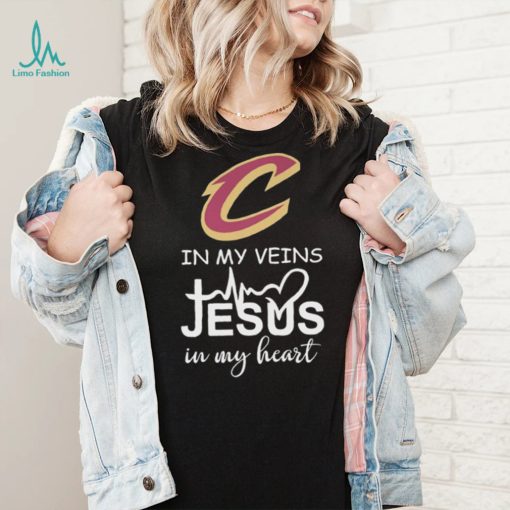 cleveland cavaliers in my veins jesus in my heart shirt Shirt