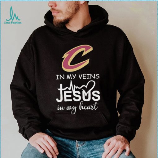 cleveland cavaliers in my veins jesus in my heart shirt Shirt