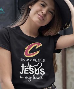 cleveland cavaliers in my veins jesus in my heart shirt Shirt