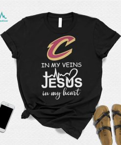 cleveland cavaliers in my veins jesus in my heart shirt Shirt