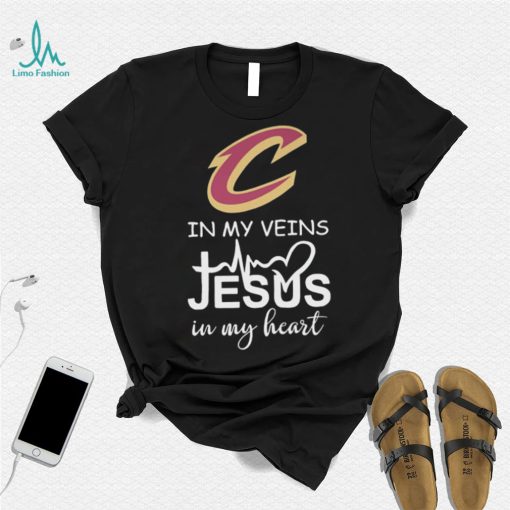 cleveland cavaliers in my veins jesus in my heart shirt Shirt