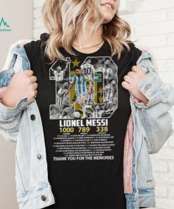 10 Lionel Messi 1000 Games 789 Goals 338 Assists thank You for them memoirs signature shirt