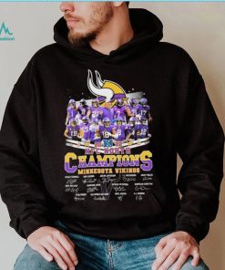 2022 NFC North Division Champions Minnesota Vikings Signatures Shirt