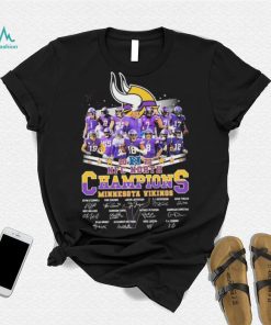 2022 NFC North Division Champions Minnesota Vikings Signatures Shirt