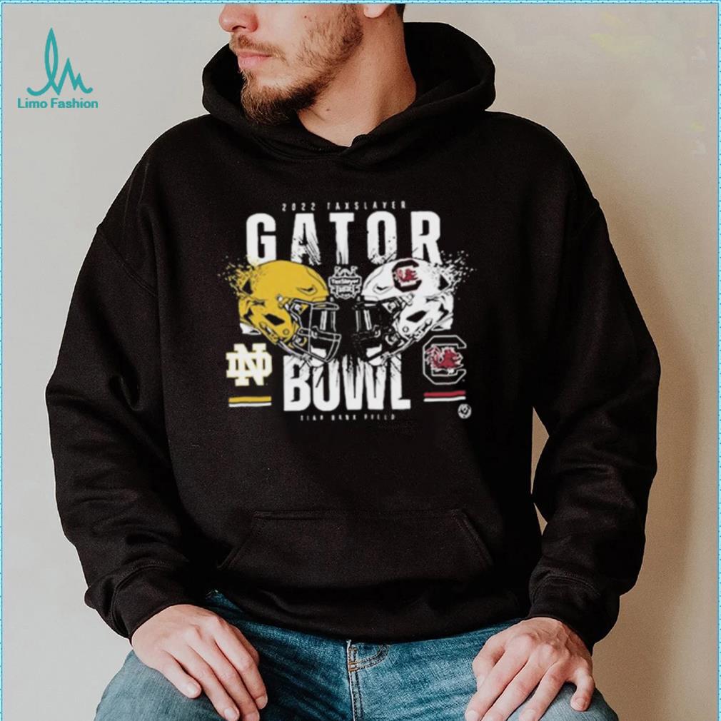2022 Taxslayer Gator Bowl South Carolina Gamecocks vs Notre Dame Fighting Irish Shirt 2022 Taxslayer Gator Bowl South Carolina Gamecocks vs Notre Dame Fighting Irish Shirt