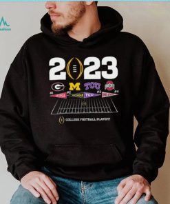 2023 College Football Playoff 4 Team Announcement Shirt