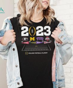 2023 College Football Playoff 4 Team Announcement Shirt2