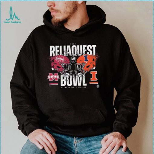 2023 ReliaQuest Bowl Game Matchup Mississippi State Vs Illinois Shirt