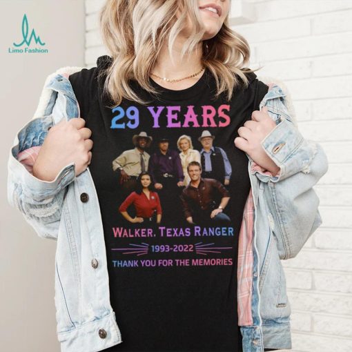 29 years walker Texas ranger 1993 2022 thank you for the memories shirt