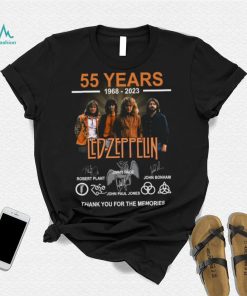 55 Years 1968 – 2023 Led Zeppelin Thank You For The Memories t shirt