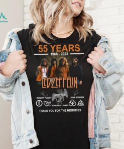 55 Years 1968 – 2023 Led Zeppelin Thank You For The Memories t shirt