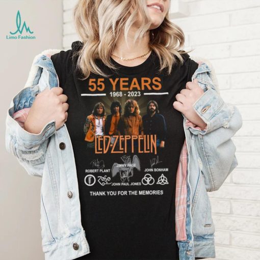 55 Years 1968 – 2023 Led Zeppelin Thank You For The Memories t shirt