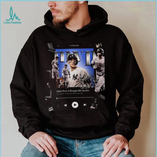 Aaron judge 62 home runs American league mvp logo shirt